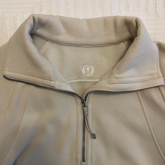 Lululemon Scuba Oversized Funnel-Neck Half Zip Bone XS/S - Picture 4 of 6
